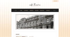 Desktop Screenshot of cafelouvre.cz